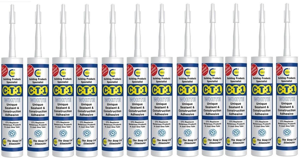CT1 Sealant & Adhesive White 290ml (Box of 12)