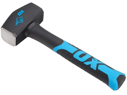 Ox Tools OX-T081304 Trade Fibreglass Handle Club Hammer - 1.8kg