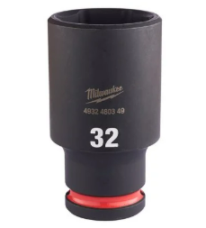 Milwaukee 32mm Shockwave Impact Duty 1/2" Drive Impact Socket Deep