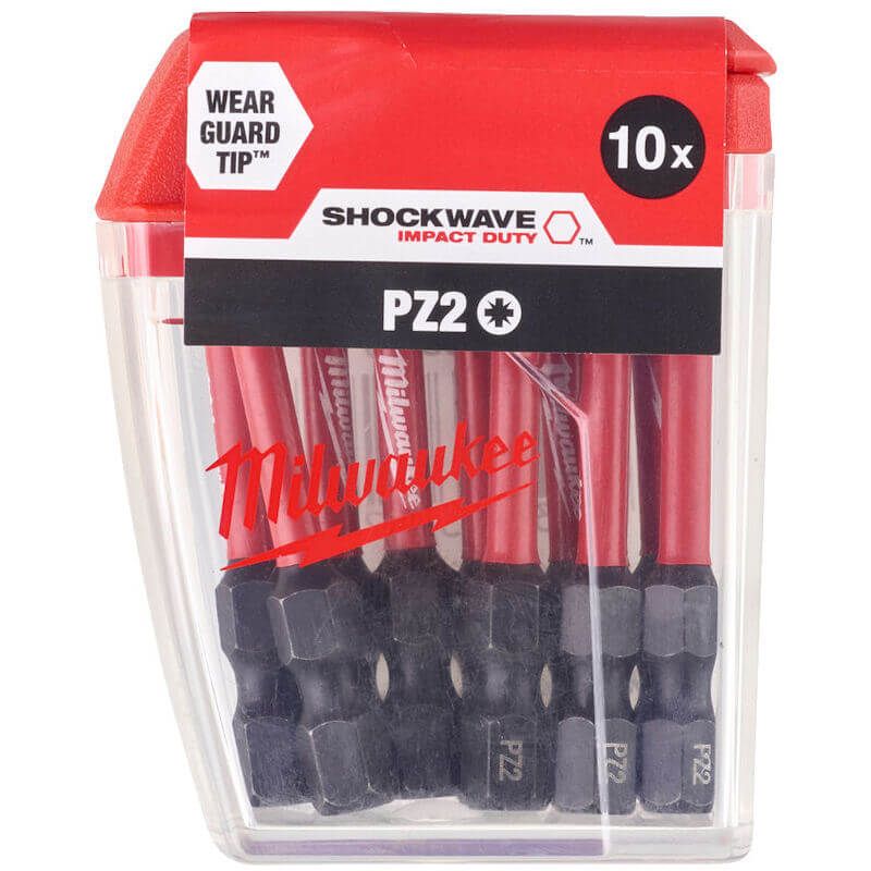 Milwaukee S/Bit ShW CD PZ2 50mm-10pc GBX