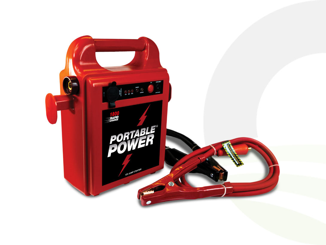 Portable Power 1800RC Jump Starter with 80cm Leads