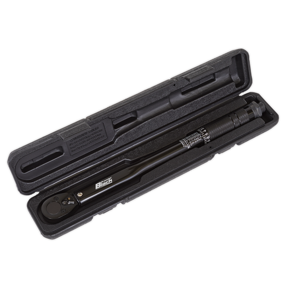 Sealey Premier Black Calibrated Micrometer Torque Wrench 3/8"Sq Drive - AK623B