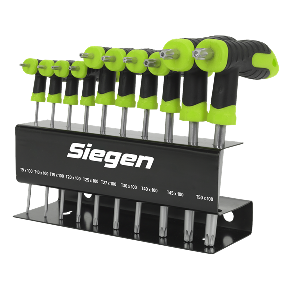 Sealey 
Siegen T-Handle TRX-Star* Key Set 10pc