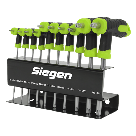 Sealey 
Siegen T-Handle TRX-Star* Key Set 10pc