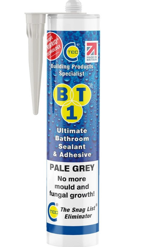 BT1 Bathroom Sealant & Adhesive Pale Grey - 290ml