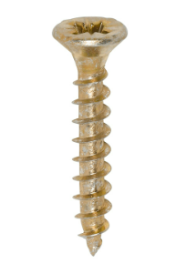 Timco 40025SOLOC Solo Chipboard & Woodscrews PZ Double Countersunk - Yellow (4 x 25mm)