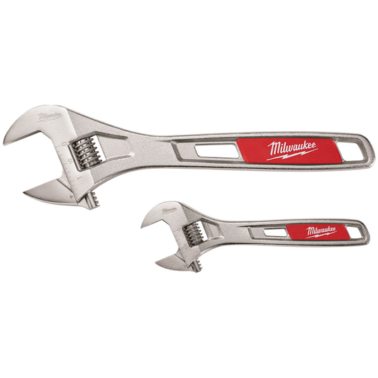 Milwaukee 150mm & 200mm Adjustable Wrench Twin Pack