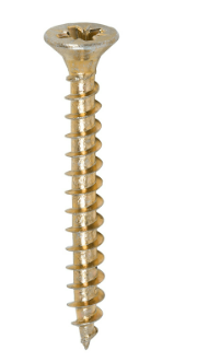 Timco 40035SOLOC Solo Chipboard & Woodscrews PZ Double Countersunk - Yellow (4 x 35mm)