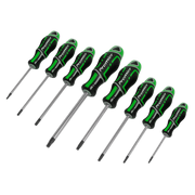 Sealey GripMAX Security TRX-Star* Screwdriver Set 8pc - Hi-Vis Green