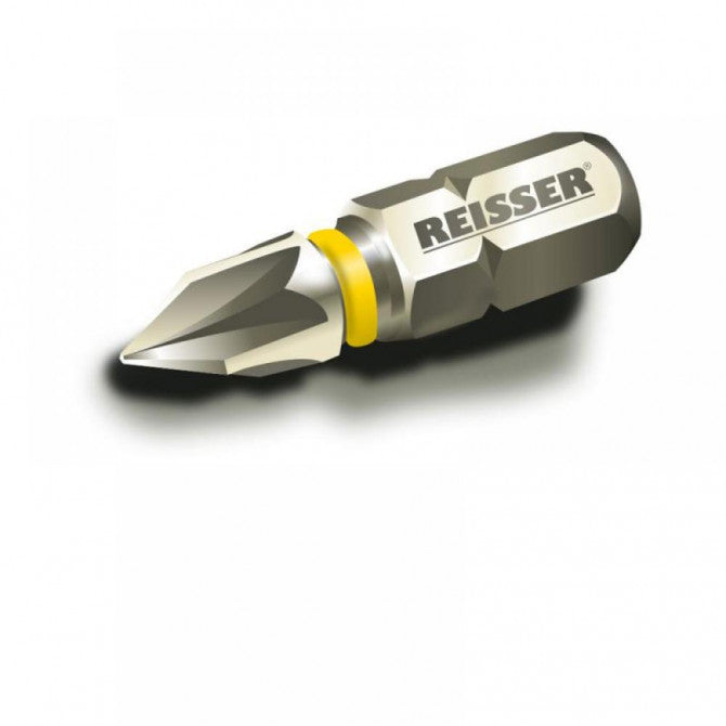 Reisser PZ02W Torsion Screwdriver Bit C6.3 x 25mm - PZ2 - 2 Pack