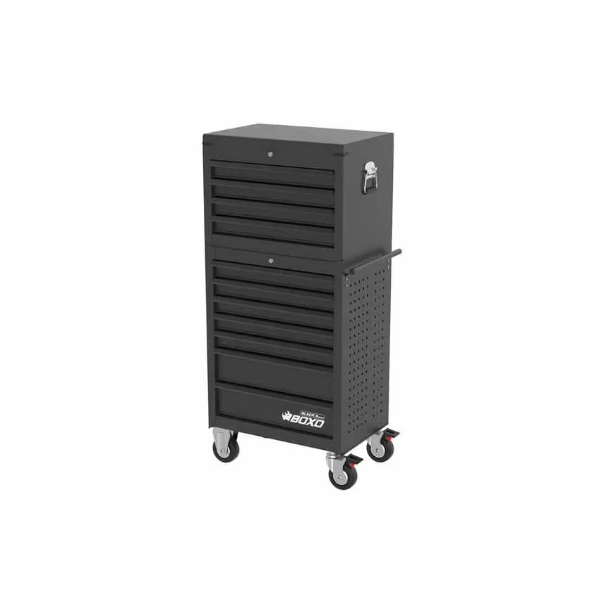 BOXO Black Series 27" 11 Drawer Toolbox Stack KIT-TB2611-BK