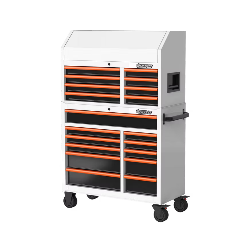 BOXO 41" 19 Drawer Toolbox Stack with Drawer Trims - KIT-TB4119A