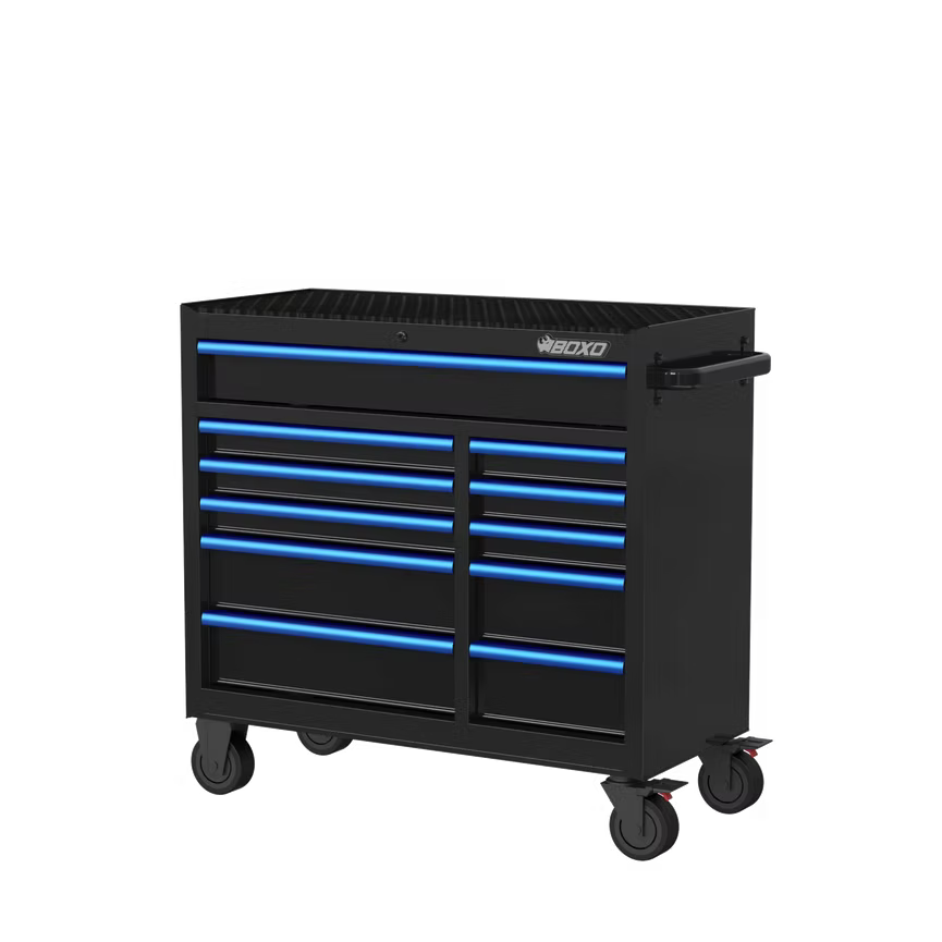 BOXO 41" 11 Drawer Roll Cab with Drawer Trims - KIT-TB41ROLL-A