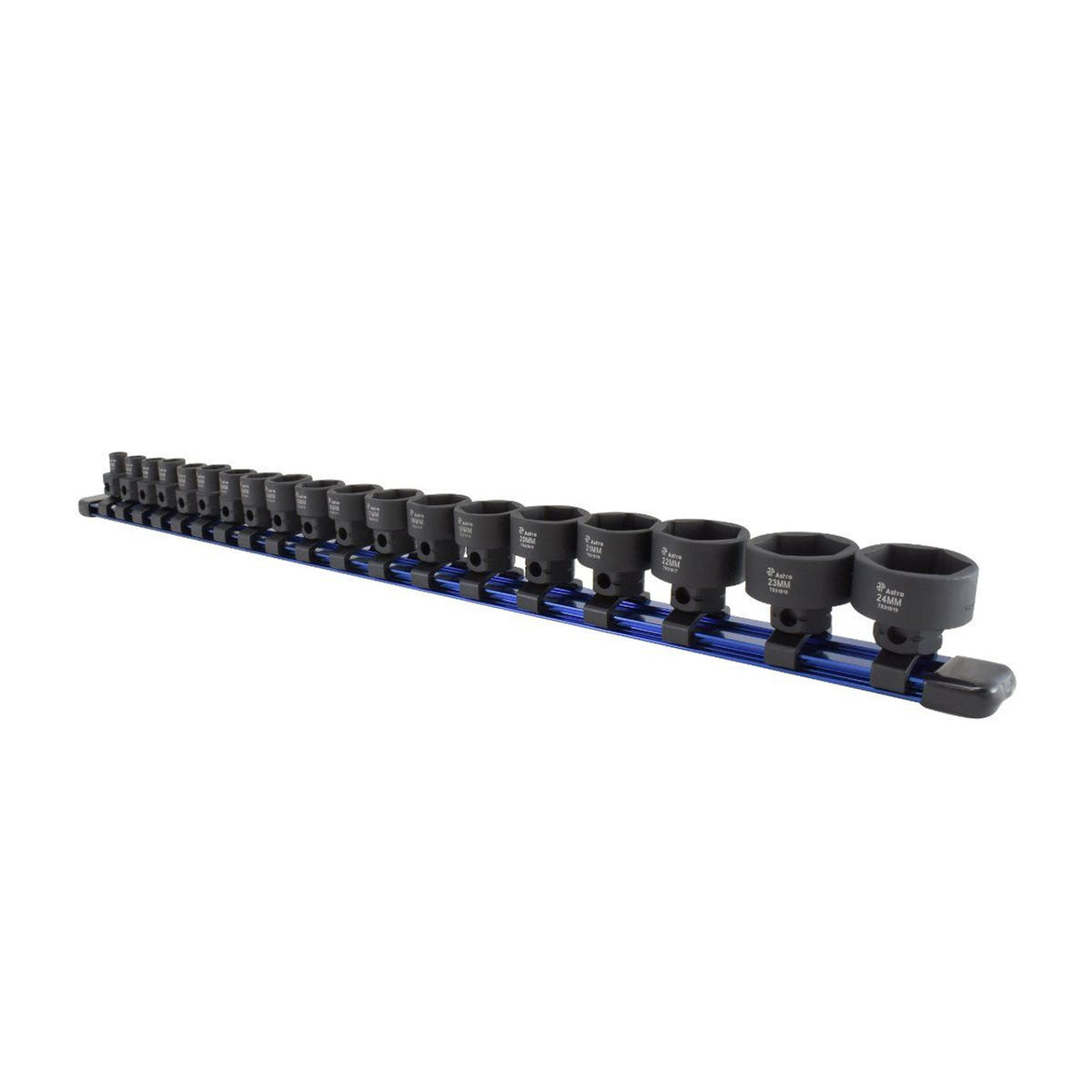Astro Pneumatic 78319 3/8" Drive Low Profile Nano Impact Socket Set - 19 Piece