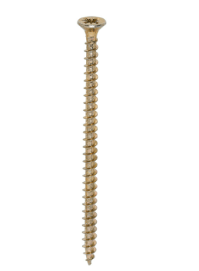 Timco 40070SOLOC Solo Chipboard & Woodscrews PZ Double Countersunk - Yellow (4 x 70mm)