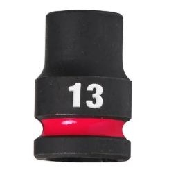 Milwaukee 13mm Shockwave Impact Duty 1/2" Drive Impact Socket Shallow