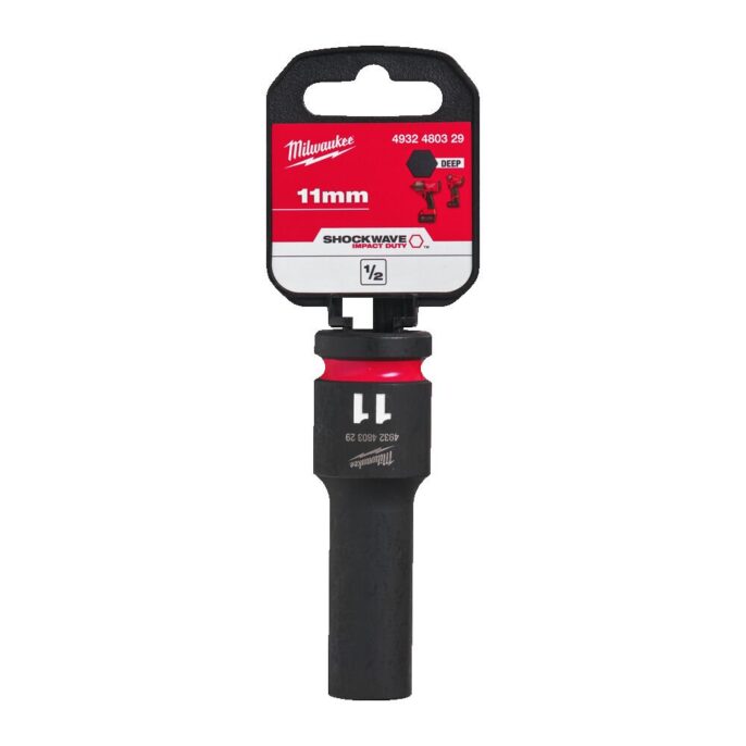 Milwaukee 11mm Shockwave Impact Duty 1/2" Drive Impact Socket Deep
