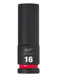 Milwaukee 16mm Shockwave Impact Duty 1/2" Drive Impact Socket Deep