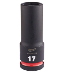 Milwaukee 17mm Shockwave Impact Duty 1/2" Drive Impact Socket Deep