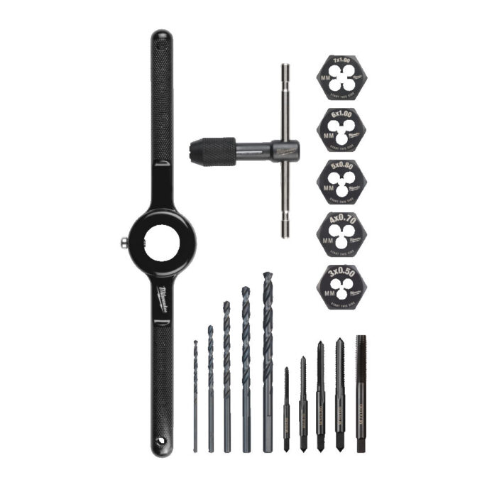 Milwaukee 17 Piece Metric Tap & Die Set - 4932498720