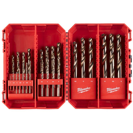 Milwaukee 4932499765 25 Pieces Cobalt HSS Ground Cobalt Metal Drill Bit Set