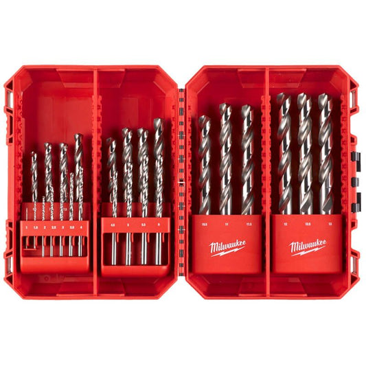 Milwaukee 25 Piece ThunderWeb HSS Ground Metal Drill Bit Set