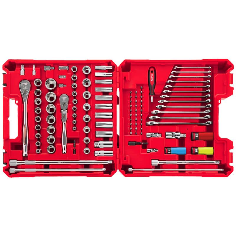 Milwaukee 108 Piece 1/4", 3/8" & 1/2" Drive Mechanics Set 4932501845