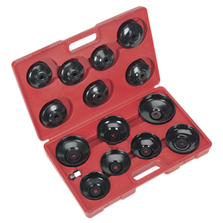 Sealey 
Oil Filter Cap Wrench Set 15pc