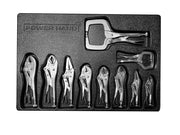 Powerhand SIN-900.0520 Locking Pliers Set In Moulded Tray - 10 Piece