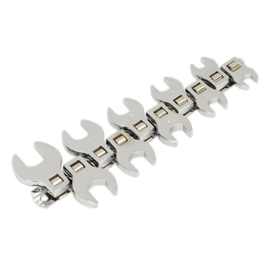 Sealey 
Siegen Crow's Foot Open-End Spanner Set 3/8"Sq Drive 10pc