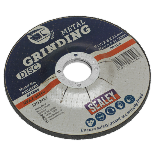 Sealey 
115 x 6mm Grinding Disc 22mm Bore