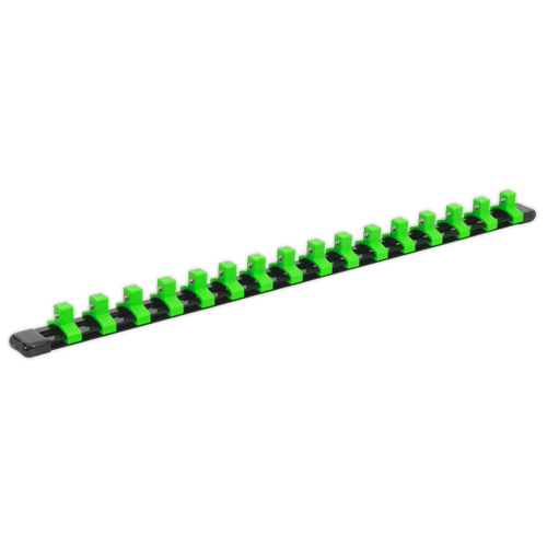 Sealey AK27053HV 3/8" Drive Retaining Socket Rail with 16 Clips