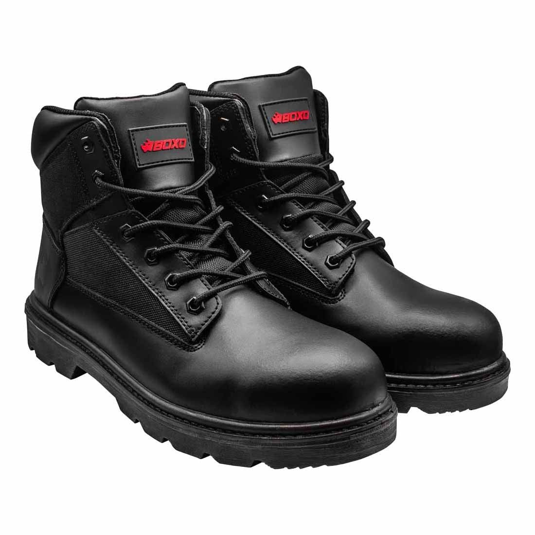 Boxo BWW-BB8 Black Work Boots Size 8