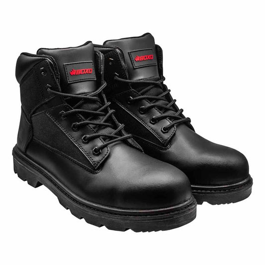 Boxo BWW-BB8 Black Work Boots Size 8