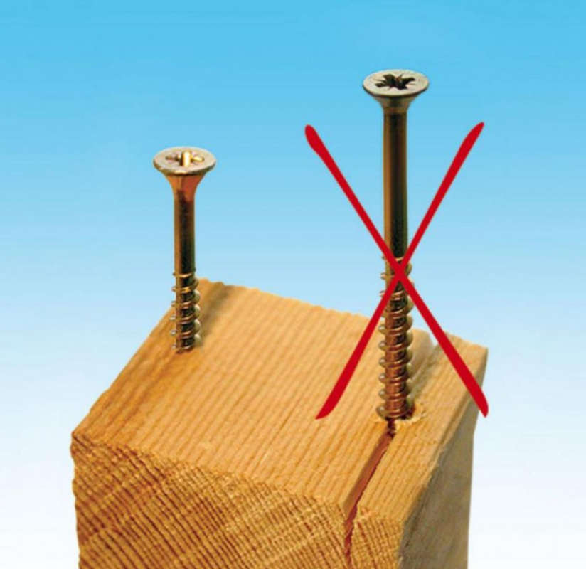 Reisser 8221S220450704 Cutter Pozi Yellow Wood Screw 4.5 x 70 mm Pack 200