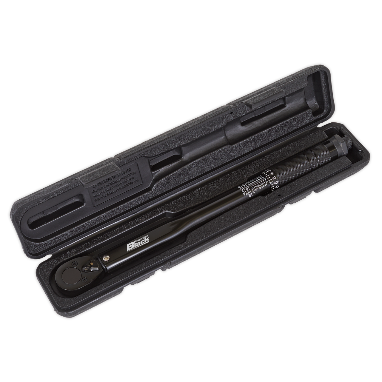 Sealey Premier Black Calibrated Micrometer Torque Wrench 3/8"Sq Drive AK623B