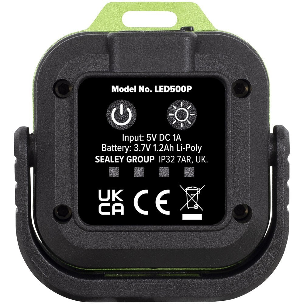 Sealey LED500P Rechargeable Pocket Floodlight 5W COB LED
