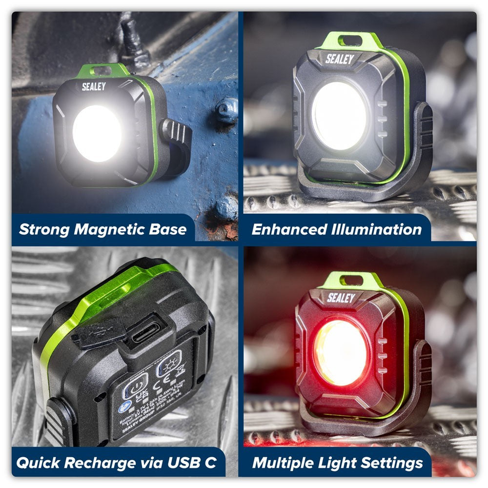 Sealey LED500P Rechargeable Pocket Floodlight 5W COB LED