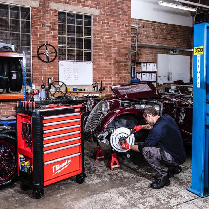 Milwaukee Filled TOOLGUARD™ 30″ / 78 cm 7-Drawer Steel Storage Rolling Cabinet - FREE UK MAINLAND DELIVERY