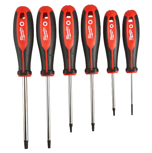 Milwaukee 4932471809 Tri Lobe Screwdriver Torx Set - 6 Piece
