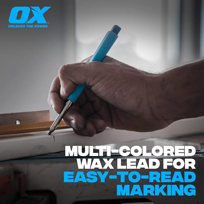 Ox Tools OX-P503210 Tuff Carbon Marking Pencil Value Pack (Pencil & 3 Leads)