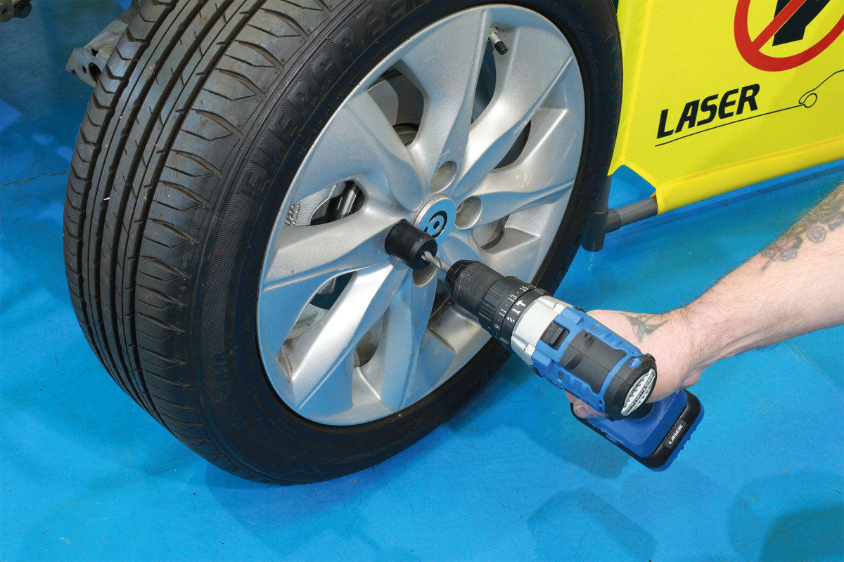 Laser 8912 Locking Wheel Nut Removal Kit - Lug Driller