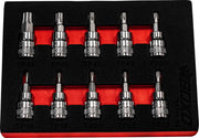 Boxo BX716-R2 3/8" Torx Plus Bit Socket Set In EVA Foam - 10 Piece