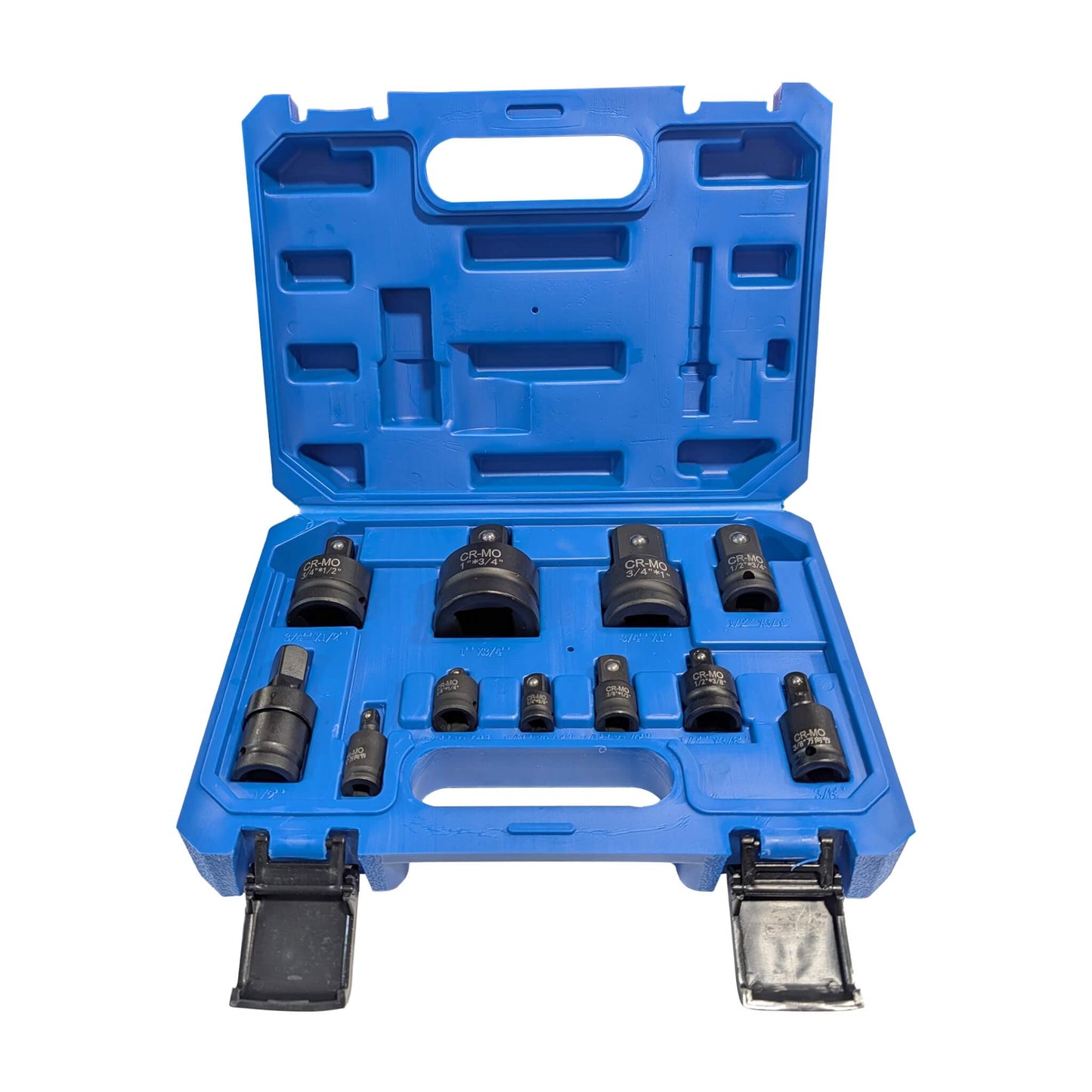 11-Piece CR-MO Universal Joint and Impact Socket Adapter Set - SOLID-X-UJ&AD