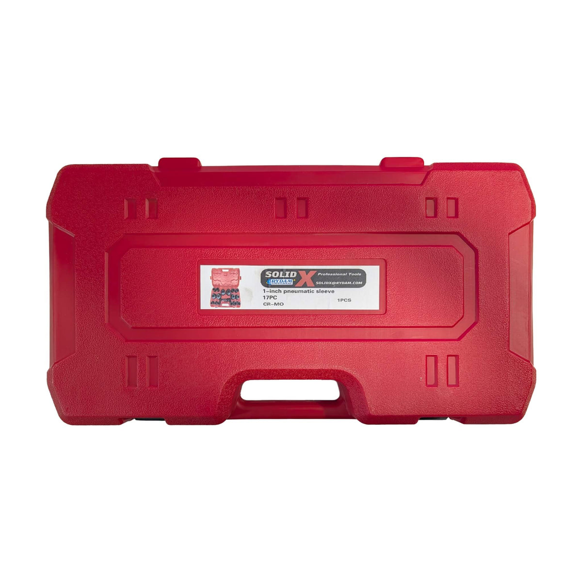 SOLID 17-Piece 1" Drive CR-MO Deep Impact Socket Set with Adapters - SOLID-X-1"-17PC