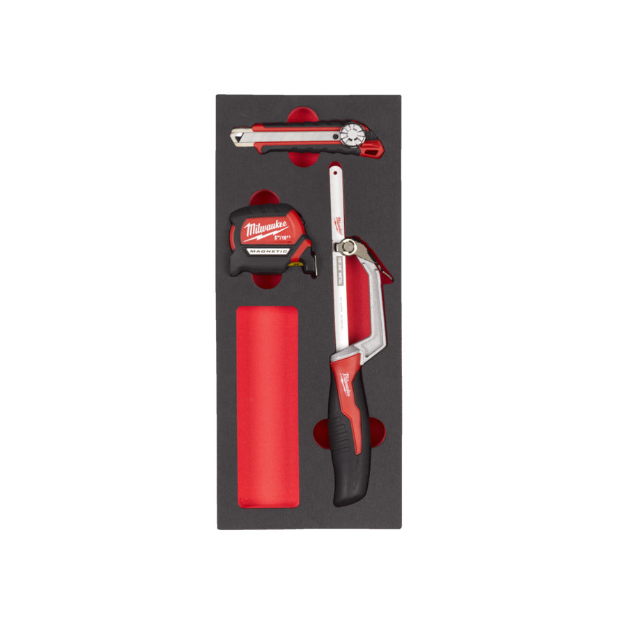 Milwaukee 4932498676 Cut And Measuring Set In Foam - 3 Piece