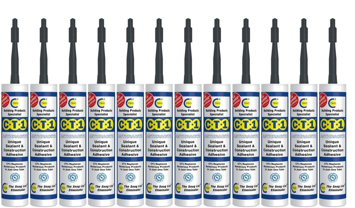 CT1 Sealant & Adhesive Anthracite 290ml (Box of 12)