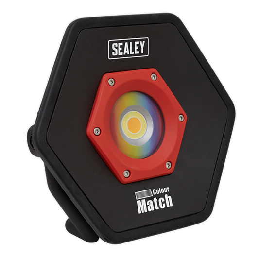 Sealey Rechargeable Floodlight 20W COB LED Lithium-ion - Colour Matching CRI 96