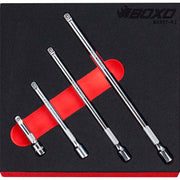 Boxo BX337-R2 1/4" Extension Set - 4 Piece