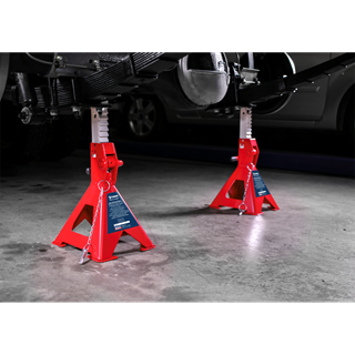 Auto Rise Ratchet Axle Stands (Pair) 3 Tonne Capacity per Stand
